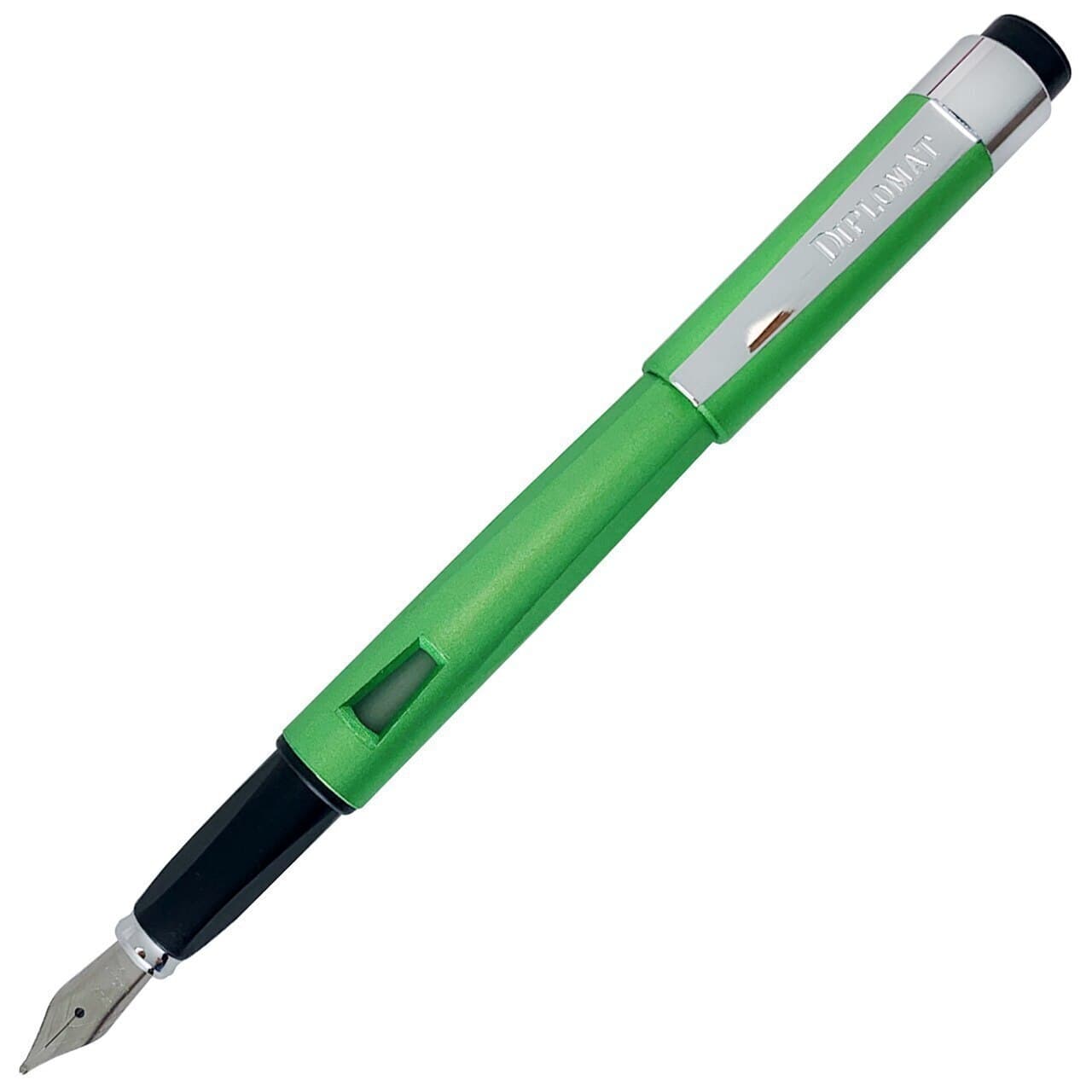 Stilou DIPLOMAT Magnum, cu penita B, din otel inoxidabil - lime green