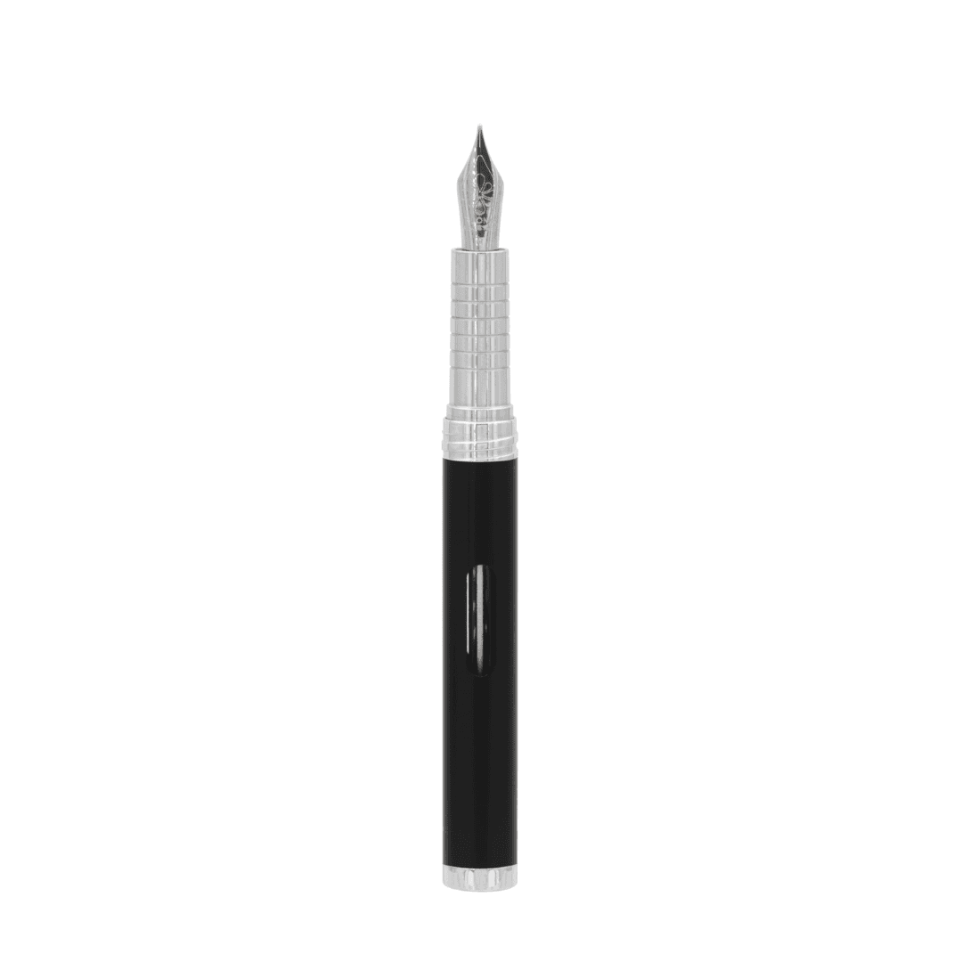 Stilou DIPLOMAT Nexus, cu penita M, din otel inoxidabil - black chrome