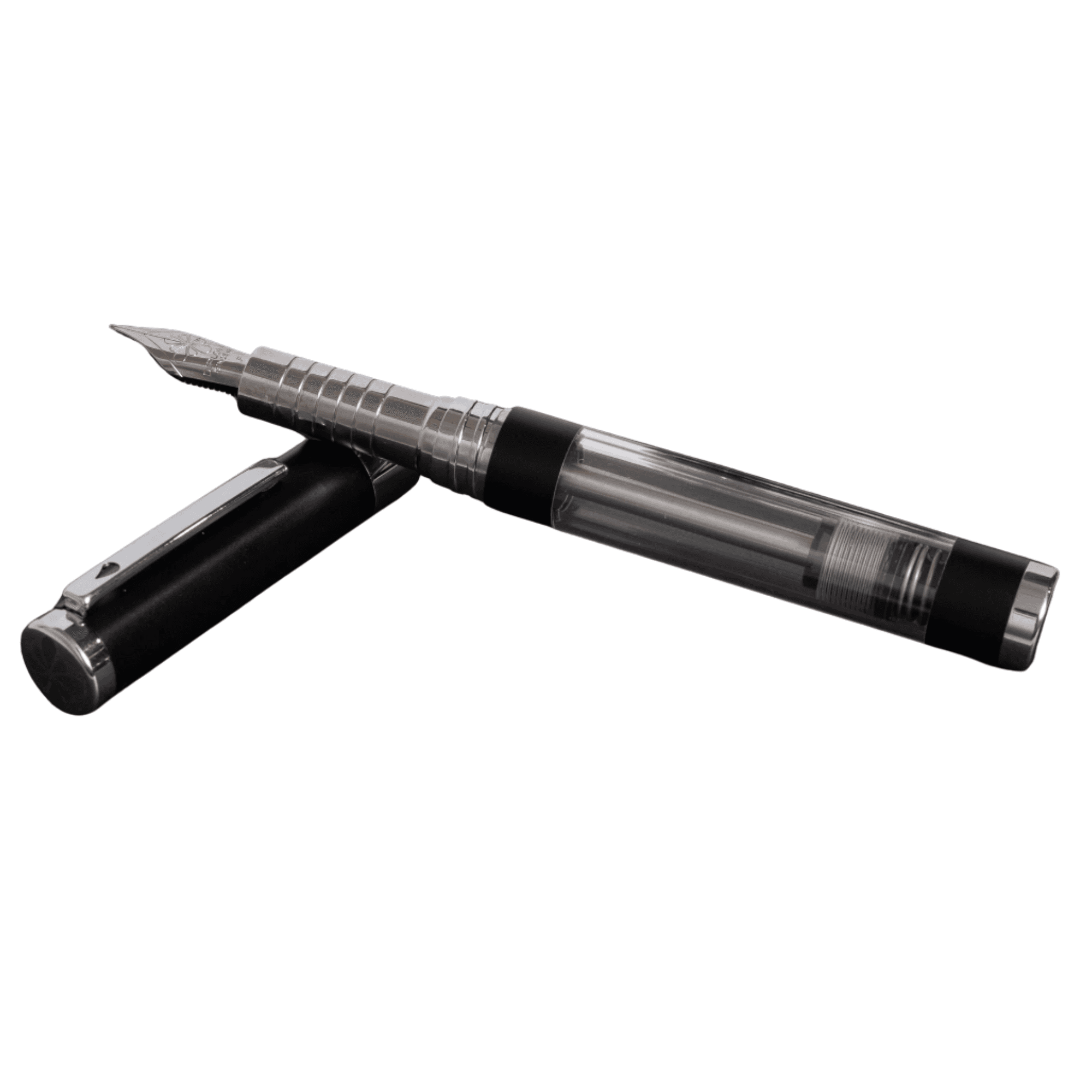 Stilou DIPLOMAT Nexus Demo, cu penita M, din otel inoxidabil - black chrome