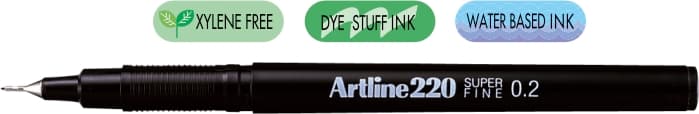 Liner ARTLINE 220, varf fetru 0.2mm - negru