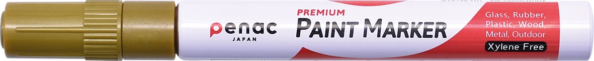 Marker cu vopsea PENAC, rezistent la temperaturi inalte, varf rotund, grosime scriere 2-4mm - auriu