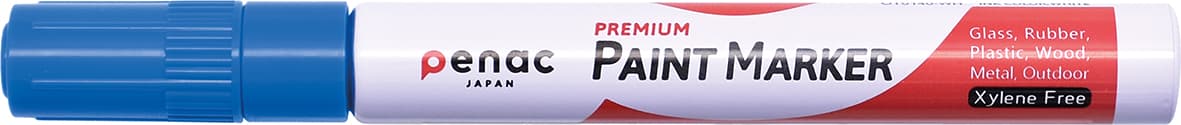 Marker cu vopsea PENAC, rezistent la temperaturi inalte, varf rotund, grosime scriere 2-4mm - albast