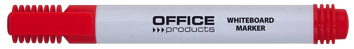Marker pentru table de scris, varf rotund, corp plastic, Office Products - rosu