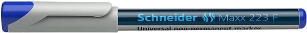 Universal non-permanent marker SCHNEIDER Maxx 223 F, varf 0.7mm - albastru