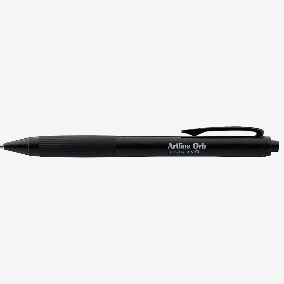 Pix ARTLINE Orb Eco Green, rubber grip, varf 1.0mm - negru