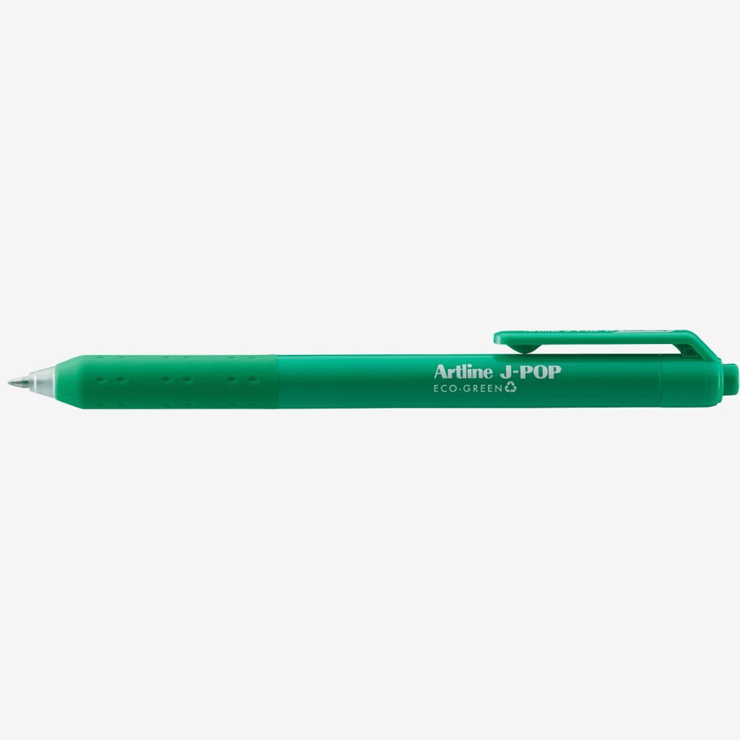 Pix cu gel ARTLINE J-Pop Eco Green, rubber grip, varf 0.7mm - verde