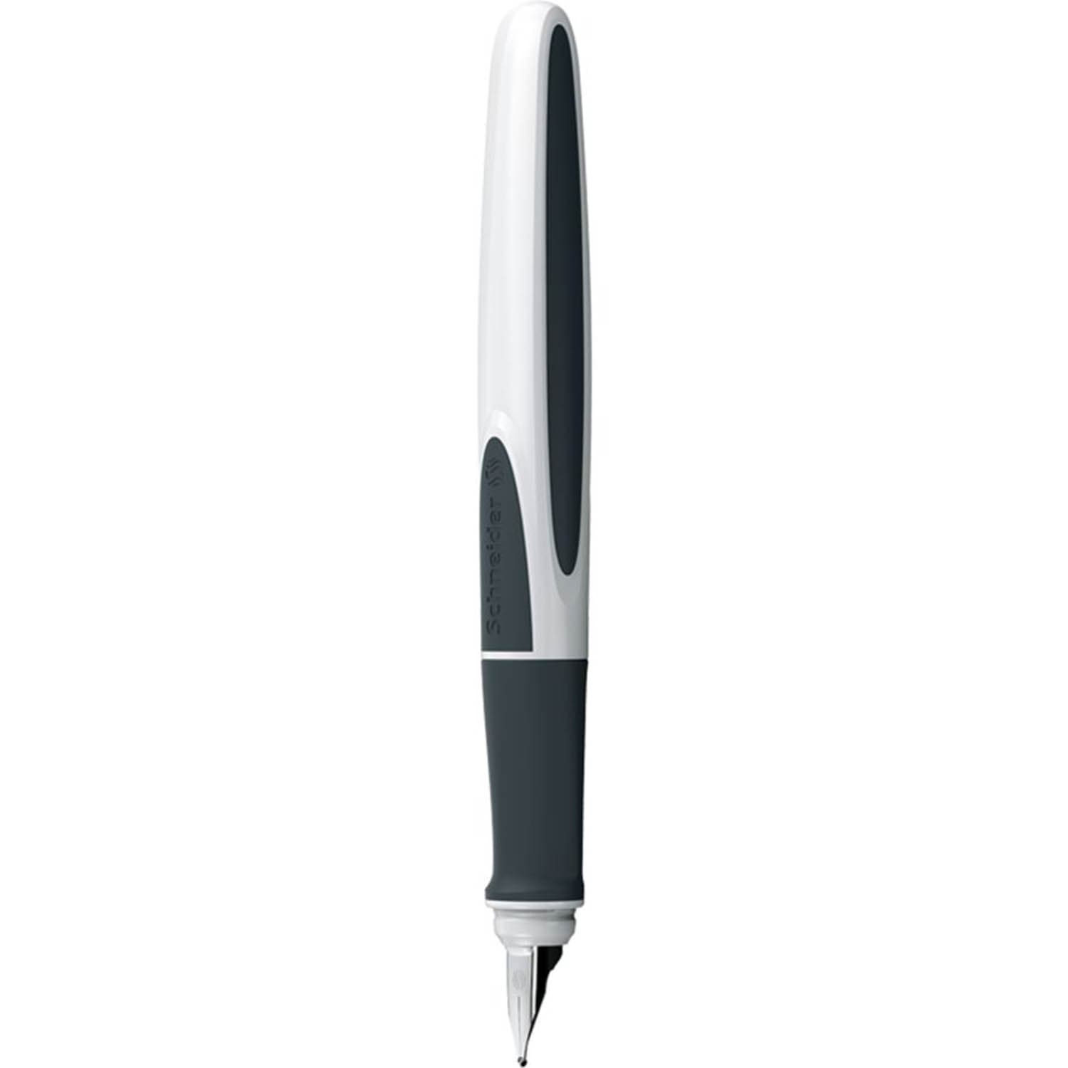 Stilou SCHNEIDER Ray (tip M+ - medium) - corp alb/gri inchis