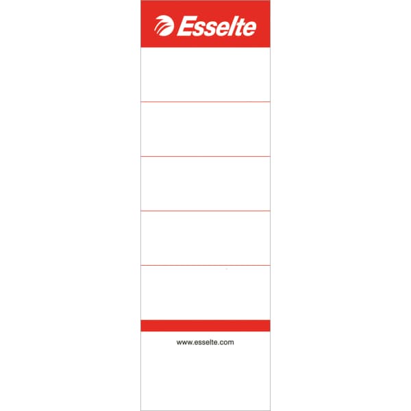 Etichete pentru biblioraft ESSELTE, interschimbabile, carton, 75 mm, 10 buc/set, alb