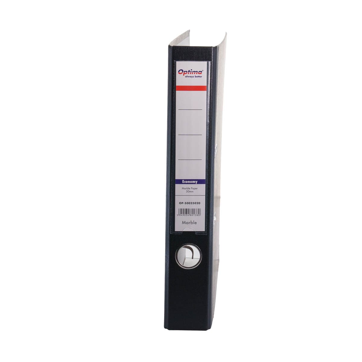Biblioraft A4, margine metalica, 50mm, Optima Economy - marmorat