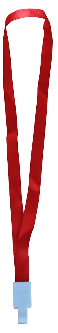 Snur textil, 15mm latime,spring clip, KEJEA - rosu