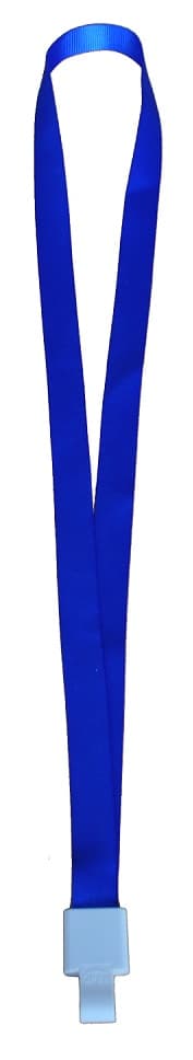 Snur textil, 15mm latime,snap clip, KEJEA - albastru