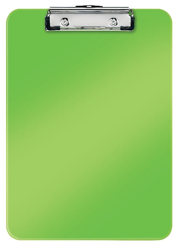 Clipboard LEITZ WOW, simplu, PS, A4, 100 coli, verde