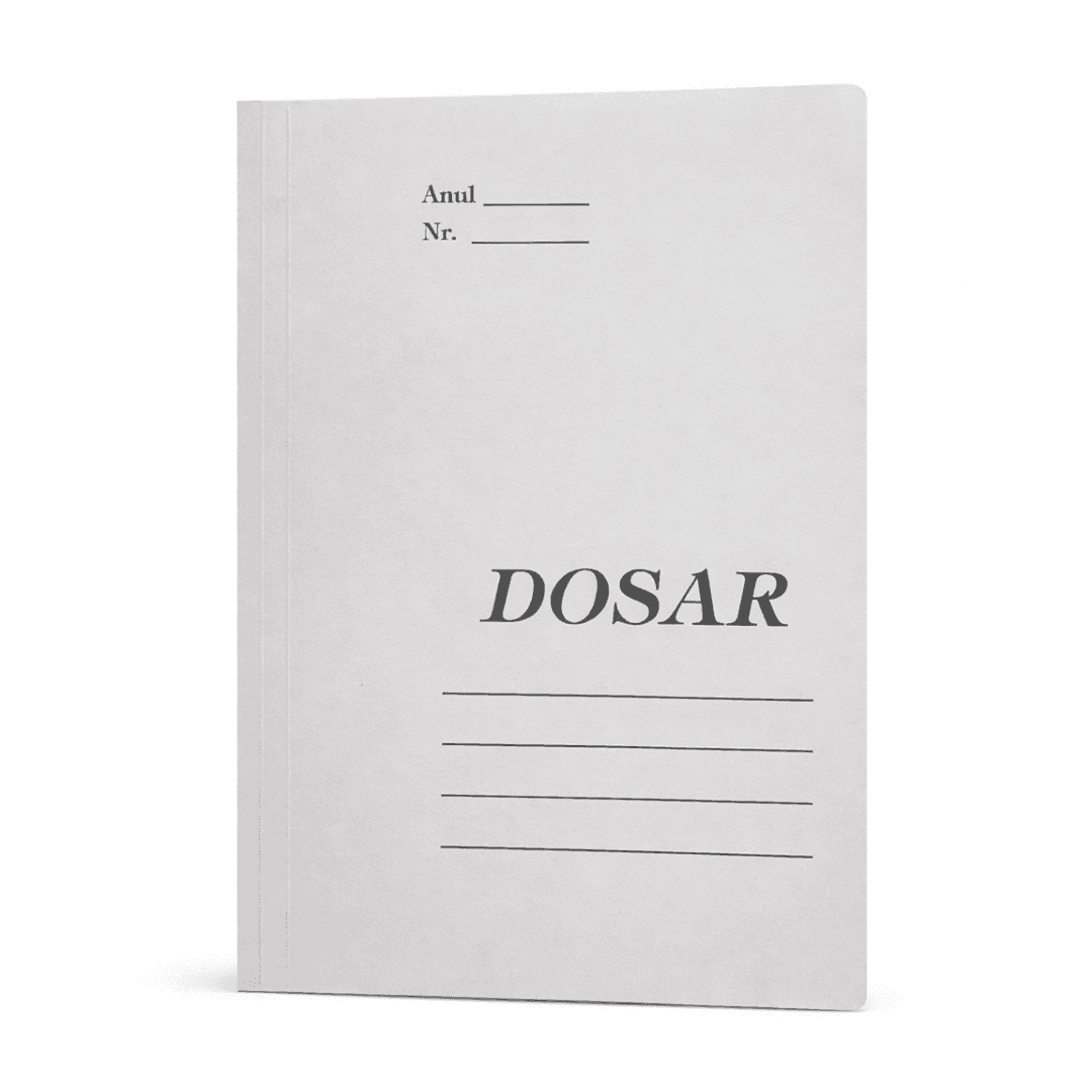 Dosar carton alb, plic, 230g/mp