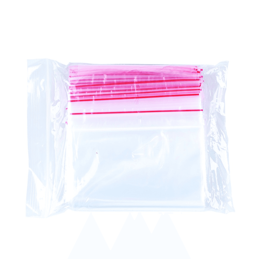 Pungi plastic cu fermoar pt sigilare, 120x180mm, 40microni, 100buc/set, Office Products-transparente