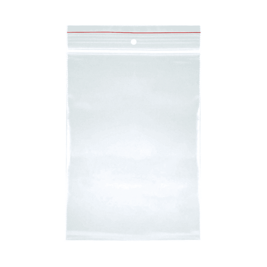 Pungi plastic cu fermoar pt sigilare, 90x200mm, 40microni, 100buc/set, Office Products-transparente