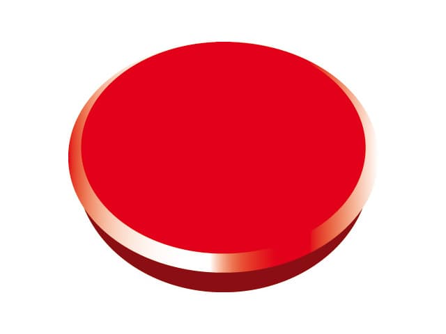 Magneti 24mm, 10/cutie, ALCO - rosu
