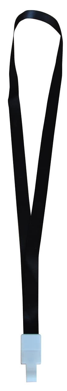 Snur textil, 15mm latime,spring clip, KEJEA - negru