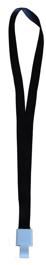 Snur textil, 15mm latime,snap clip, KEJEA - negru