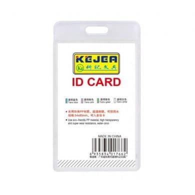 Suport PP water proof, pentru carduri, 91X128mm, vertical, KEJEA -transparent