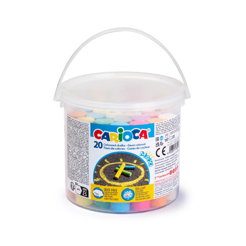 Creta colorata maxi Carioca Jumbo 20 buc/set