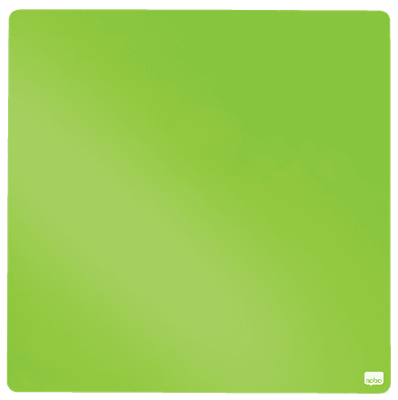 Tabla NOBO patrata, plastic, 36x36 cm, magnetica, include marker si magneti, verde