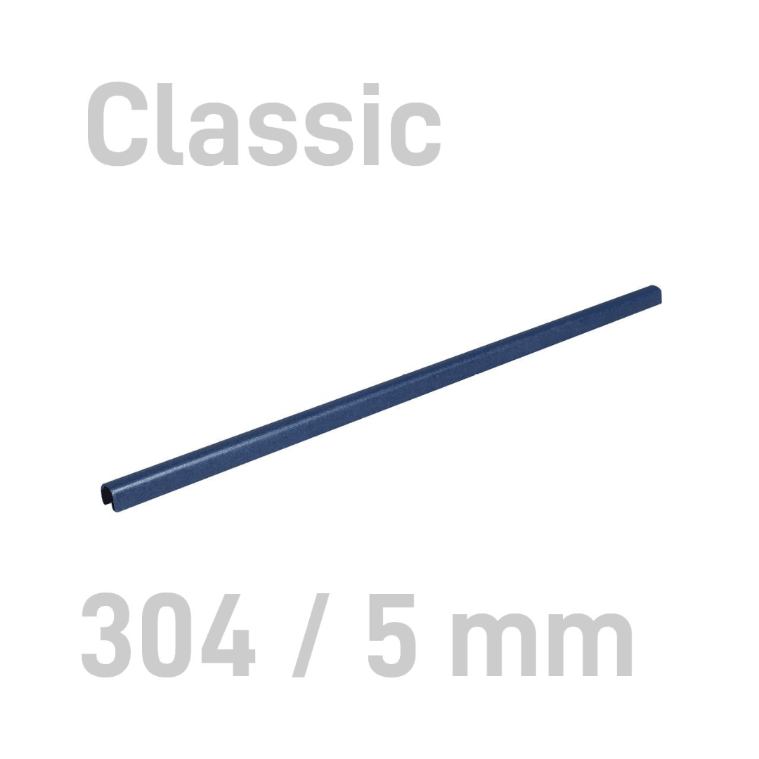 Sina metalica structura panzata, A4, 15-35 pag.( 5 mm) 10 buc/set, Metal -BIND OPUS - albastru