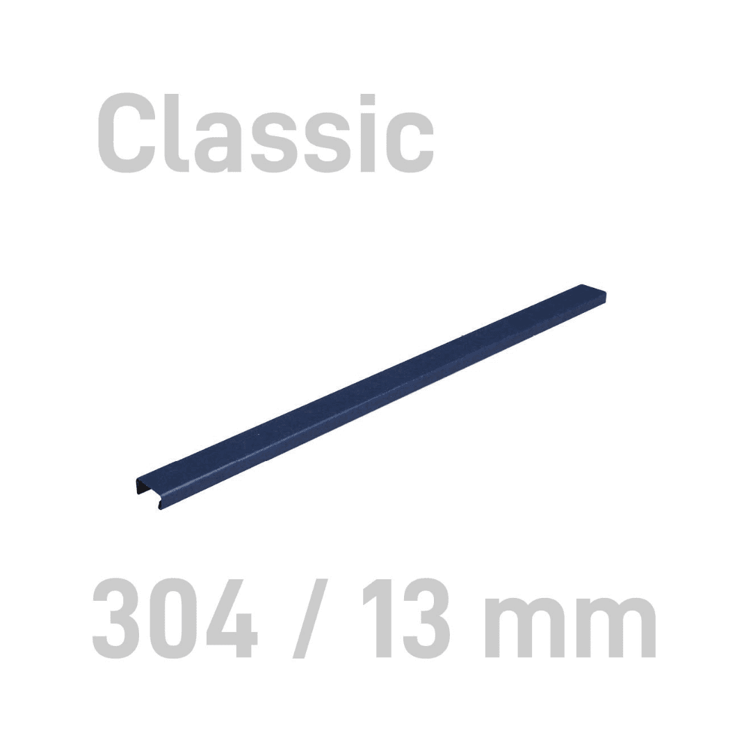 Sina metalica structura panzata, A4, 91-120 pag.(13 mm) 10 buc/set, Metal -BIND OPUS - albastru