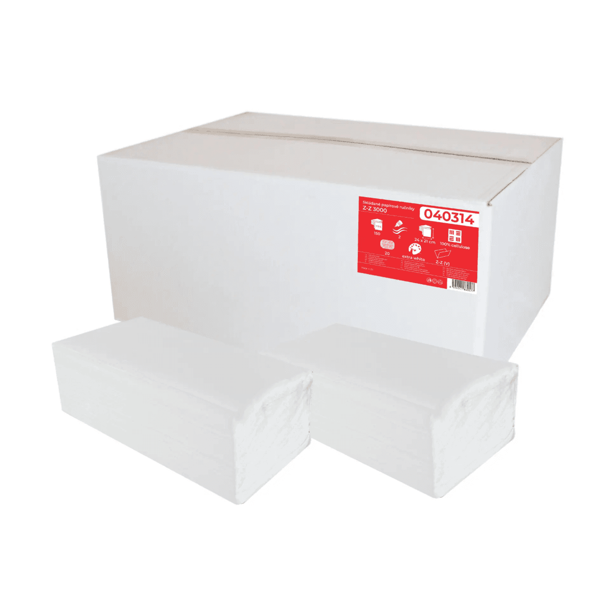 Servetele ZZ hartie extra white, 24x21cm, 2 straturi, 150buc/pachet, 20pachete/cutie, Prima Soft